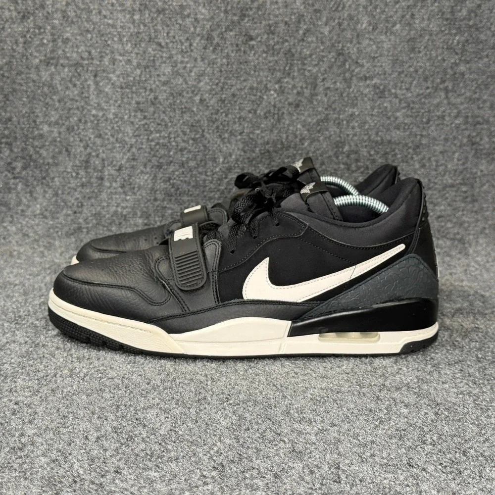 Jordan Legacy 312 Low Shoes Men's 13 Black Leather Low Lace Retro‎ Sneakers